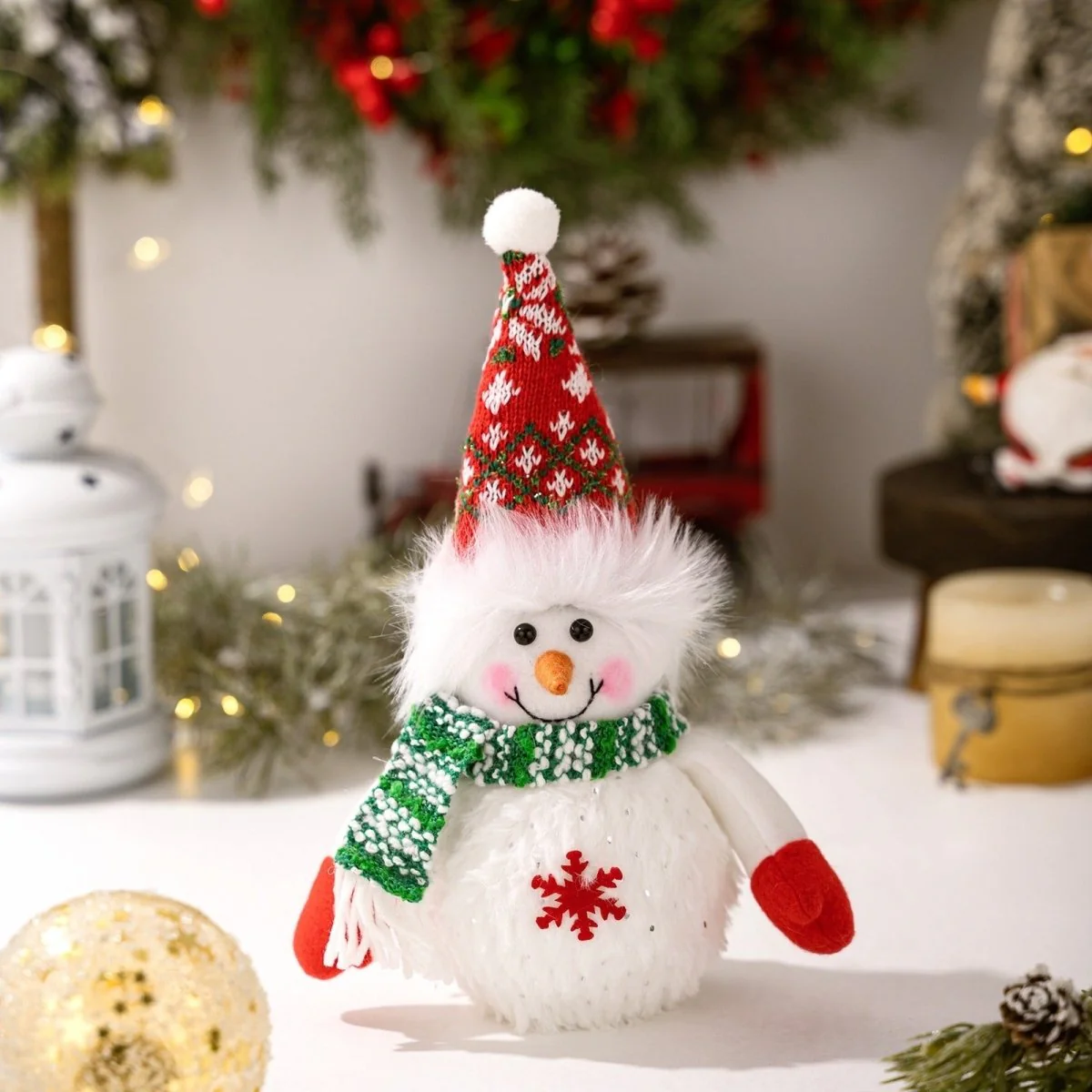 Glowing Christmas Snowman Duo - Image 5