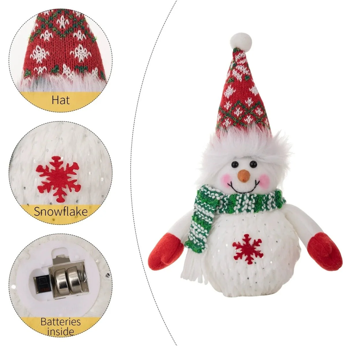 Glowing Christmas Snowman Duo - Image 7