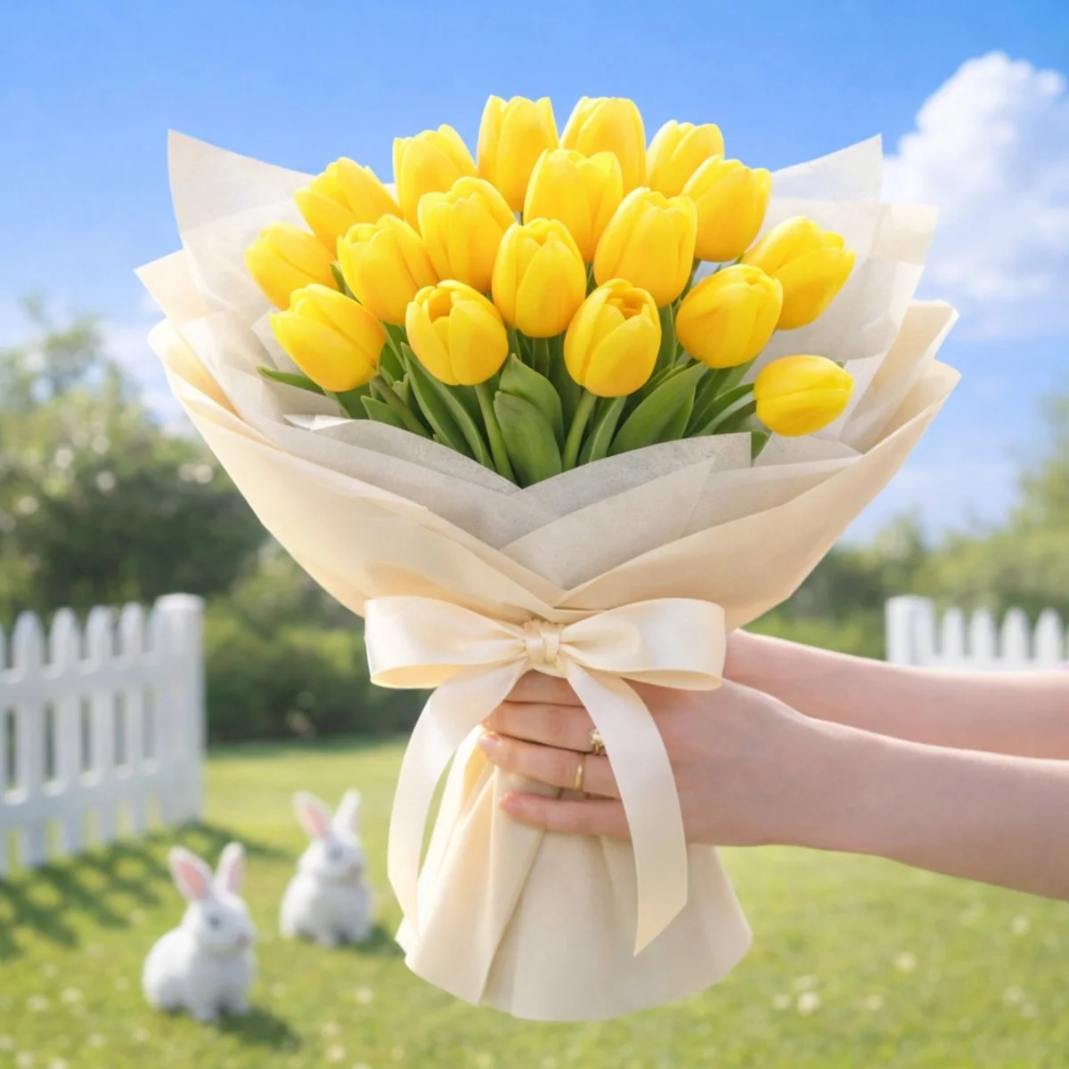 Premium Real-Touch Tulip Bouquet - Fresh Spring Flower Arrangement for Mother's Day, Birthdays & Home Decor - Hand-Tied Luxury Silk Tulips - Image 16