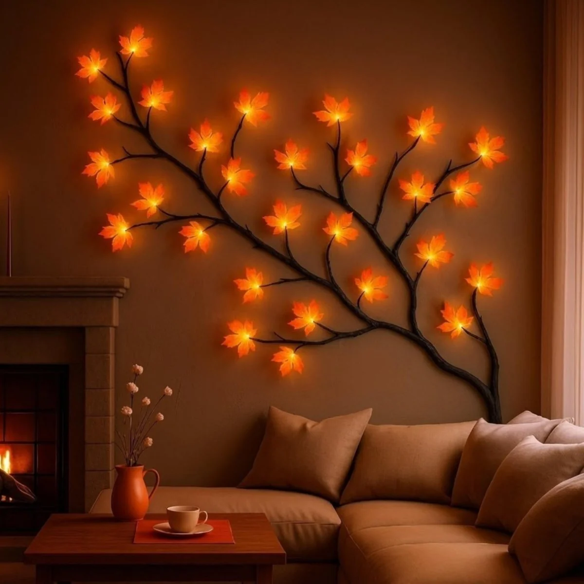 Illuminated Maple Branch Vine Wisp - Image 2