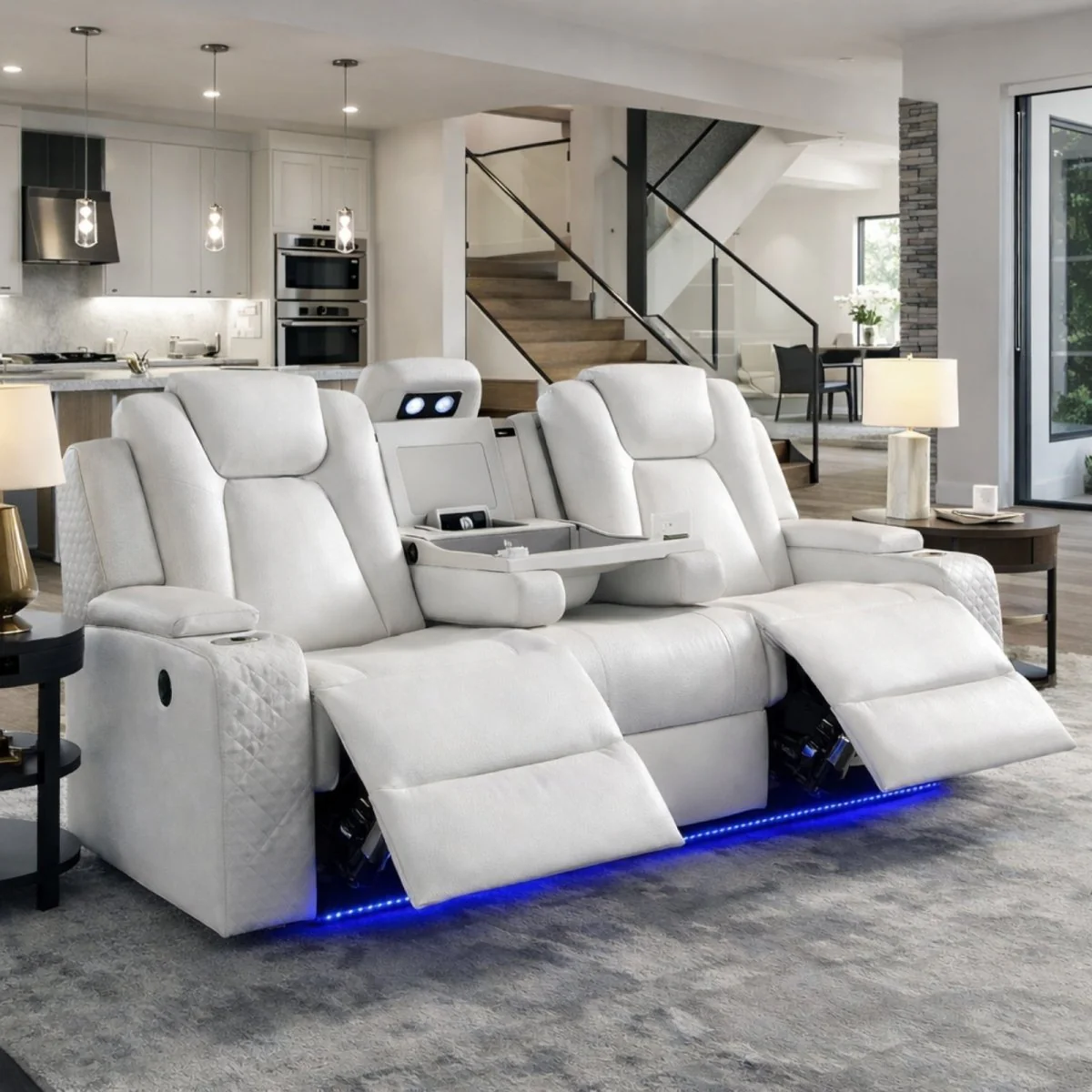The Maverick Cinema Console | Smart Power Reclining Loveseat
