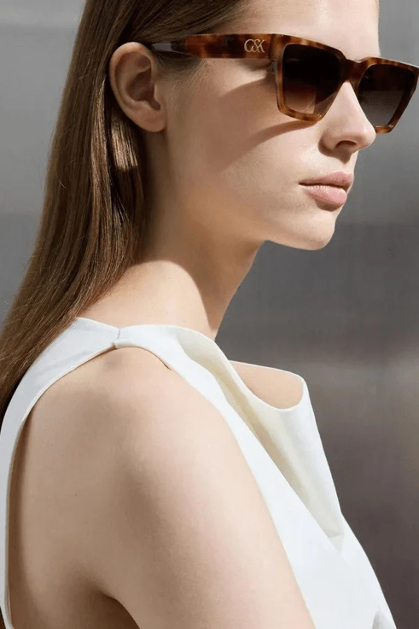 Melissa Tortoiseshell Angular Sunglasses - Image 3