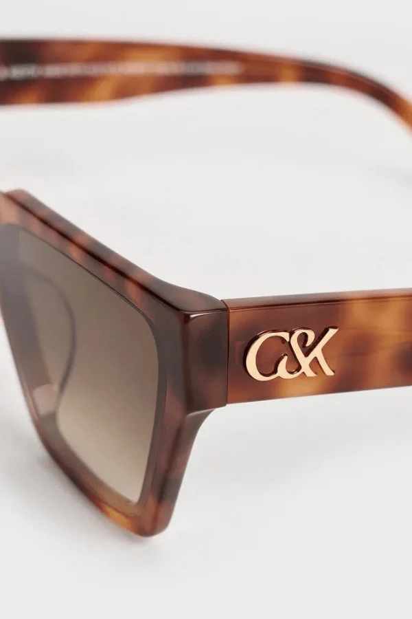 Melissa Tortoiseshell Angular Sunglasses - Image 4