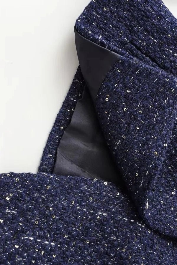 Minji Midnight Tweed Vest - Image 4