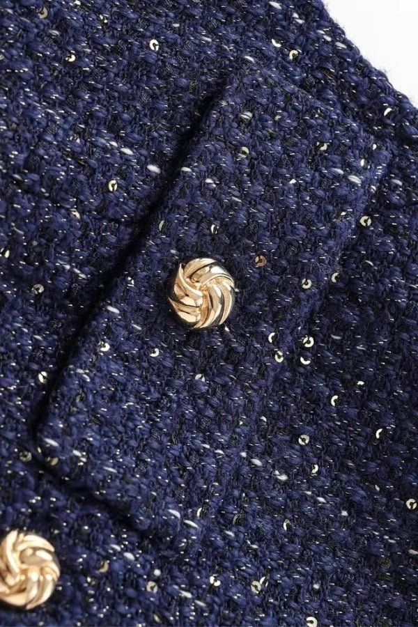 Minji Midnight Tweed Vest - Image 6