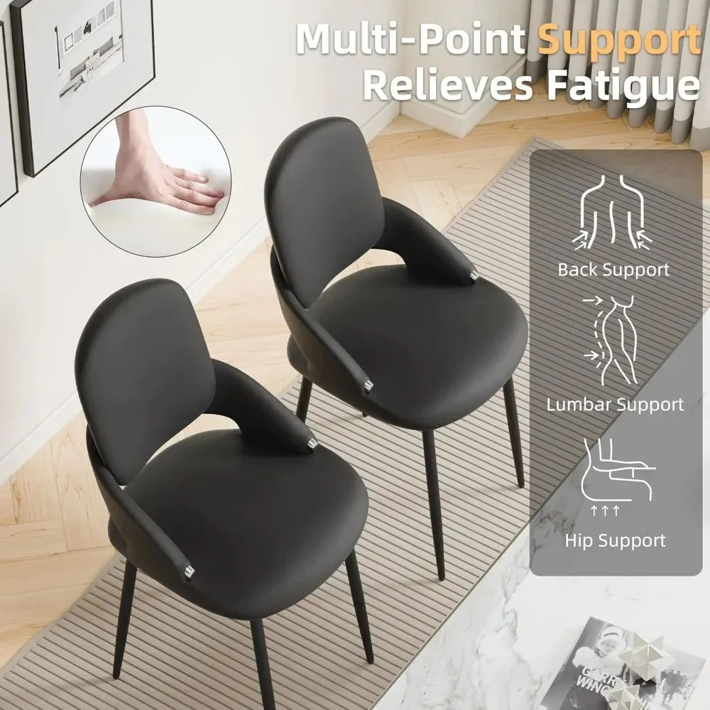 Versatile Modern Chairs Set of 6 - Image 5