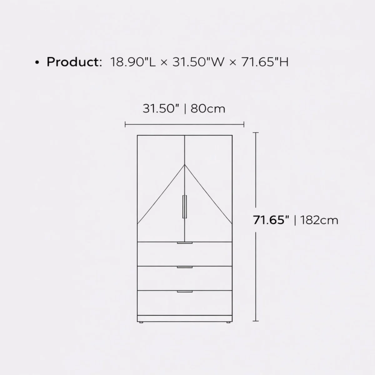 The Obsidian Apex Armoire | Geometric Fluted Wardrobe - Image 7
