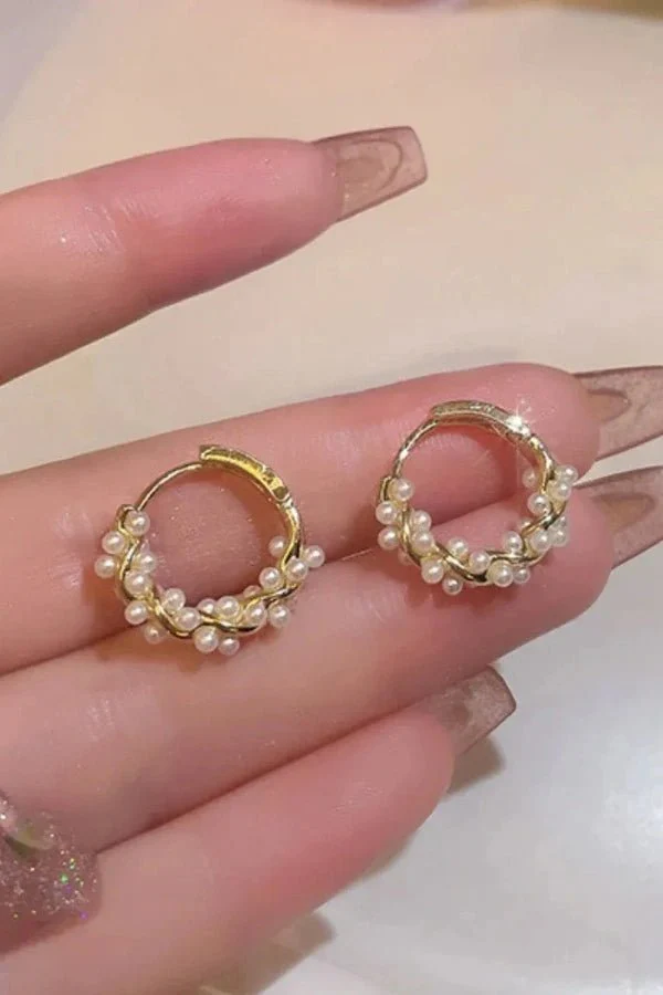 Pearl Drop Earrings - Image 12