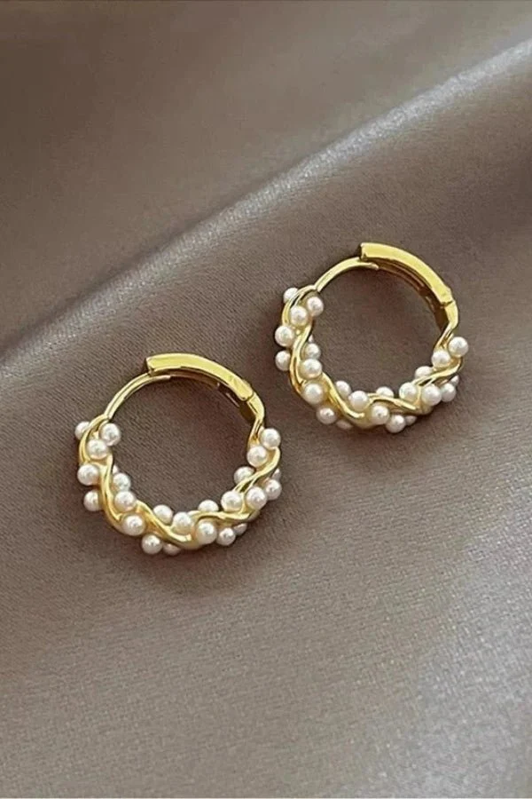 Pearl Drop Earrings - Image 9