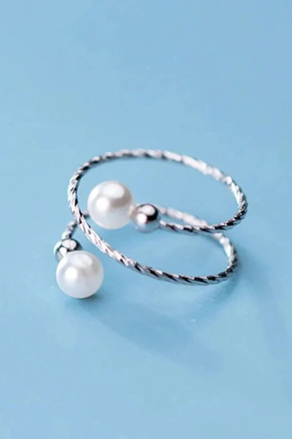 Pearl Spiral Ring - Image 2