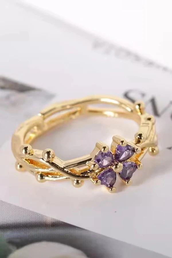 Purple Leaf Ring - Image 3