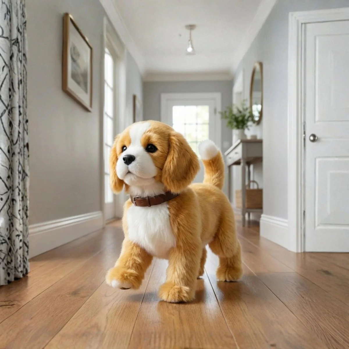 Realistic Beagle Puppy Toy – Interactive Walking, Barking & Wagging Electronic Pet - Image 4
