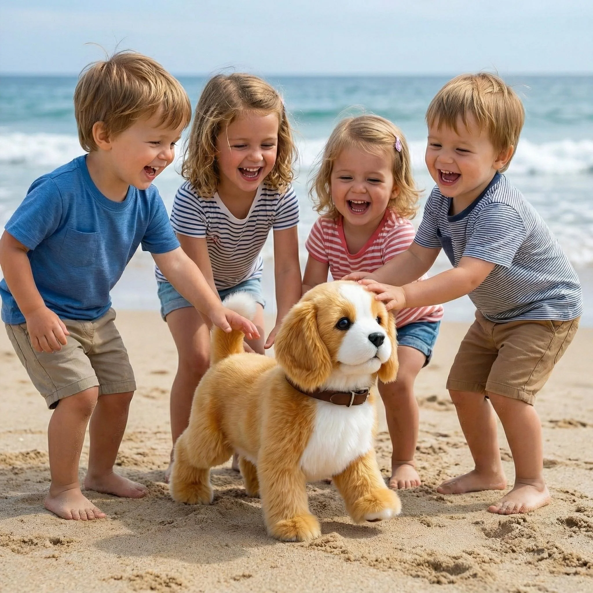 Realistic Beagle Puppy Toy – Interactive Walking, Barking & Wagging Electronic Pet - Image 5