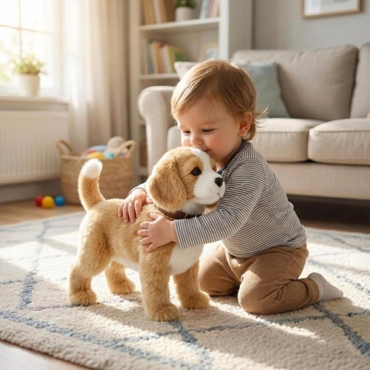 Realistic Beagle Puppy Toy – Interactive Walking, Barking & Wagging Electronic Pet - Image 7