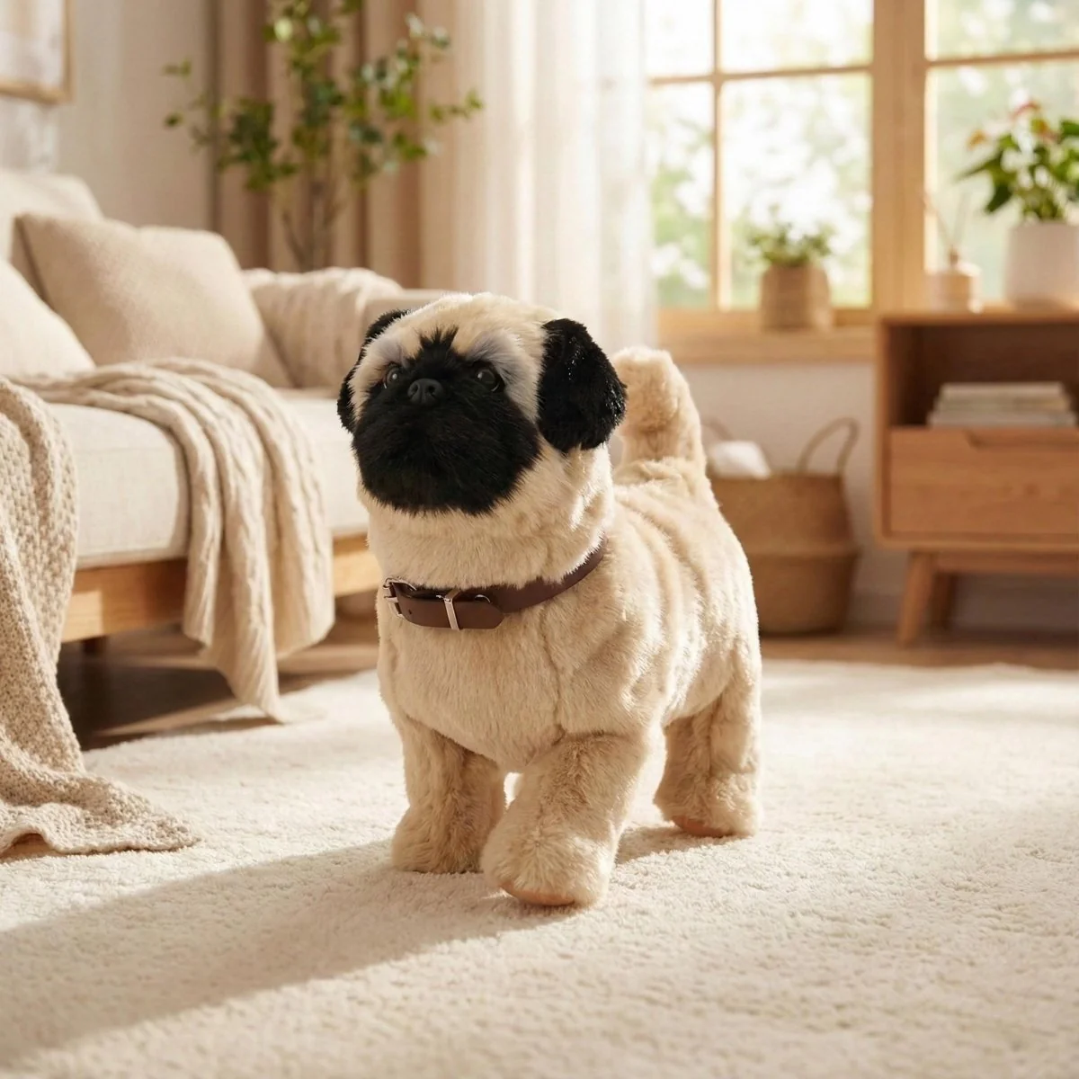 Realistic Interactive Robot Pug – Walking & Barking Electronic Puppy Toy for Kids - Image 4