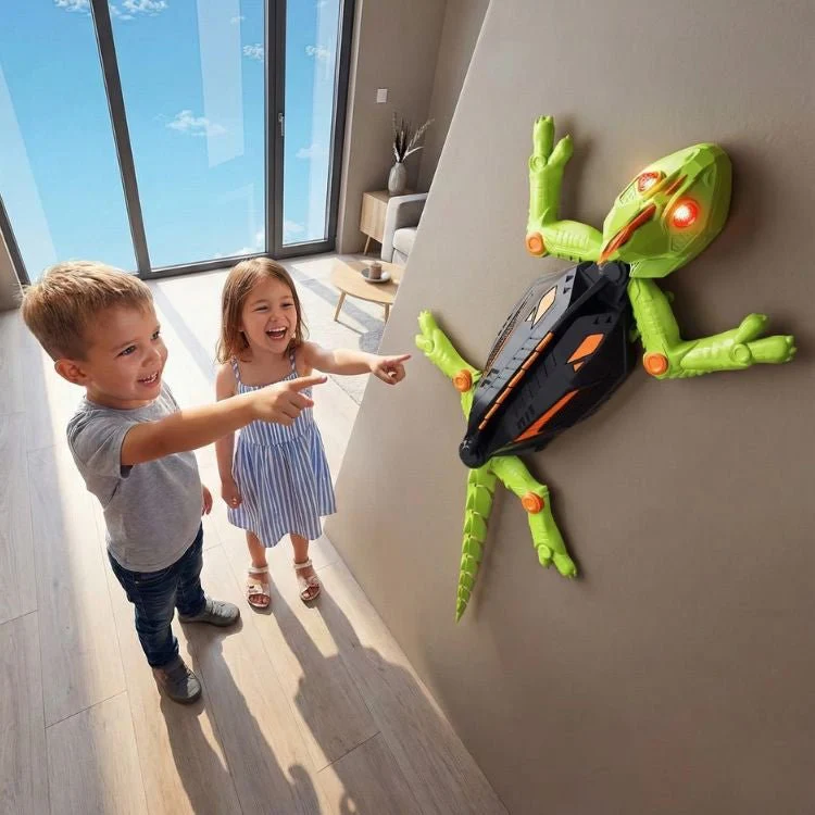 Remote Control Wall Climbing Chameleon Toy – Zero Gravity Lizard with LED Lights for Kids - Image 5