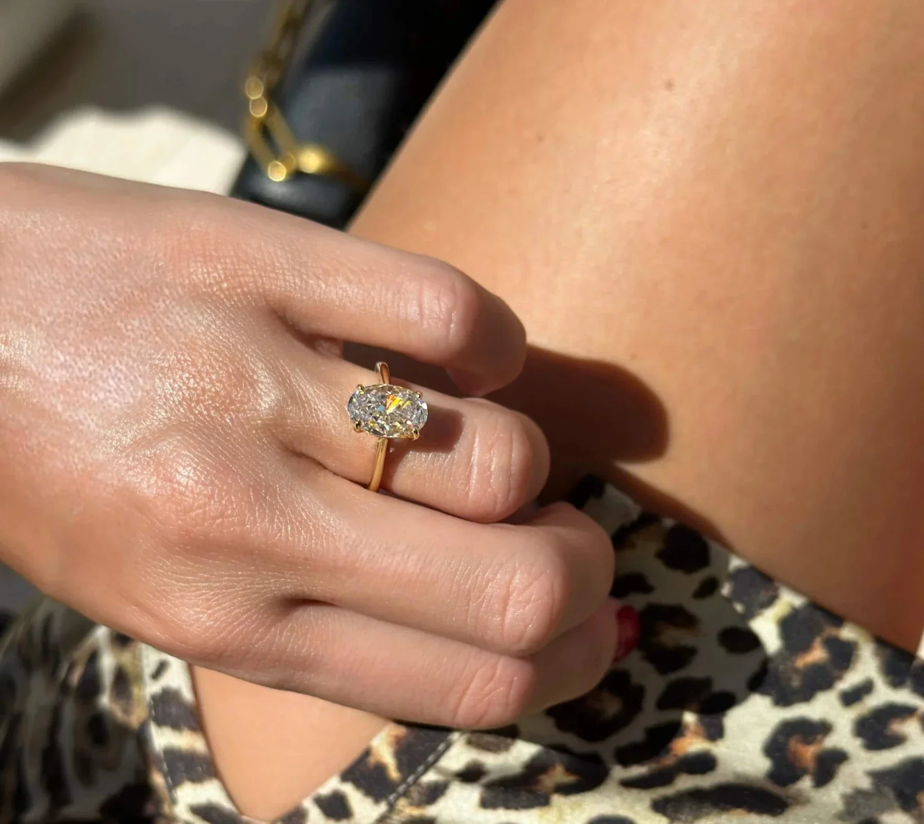 Renee Oval Solitaire Ring - Image 4