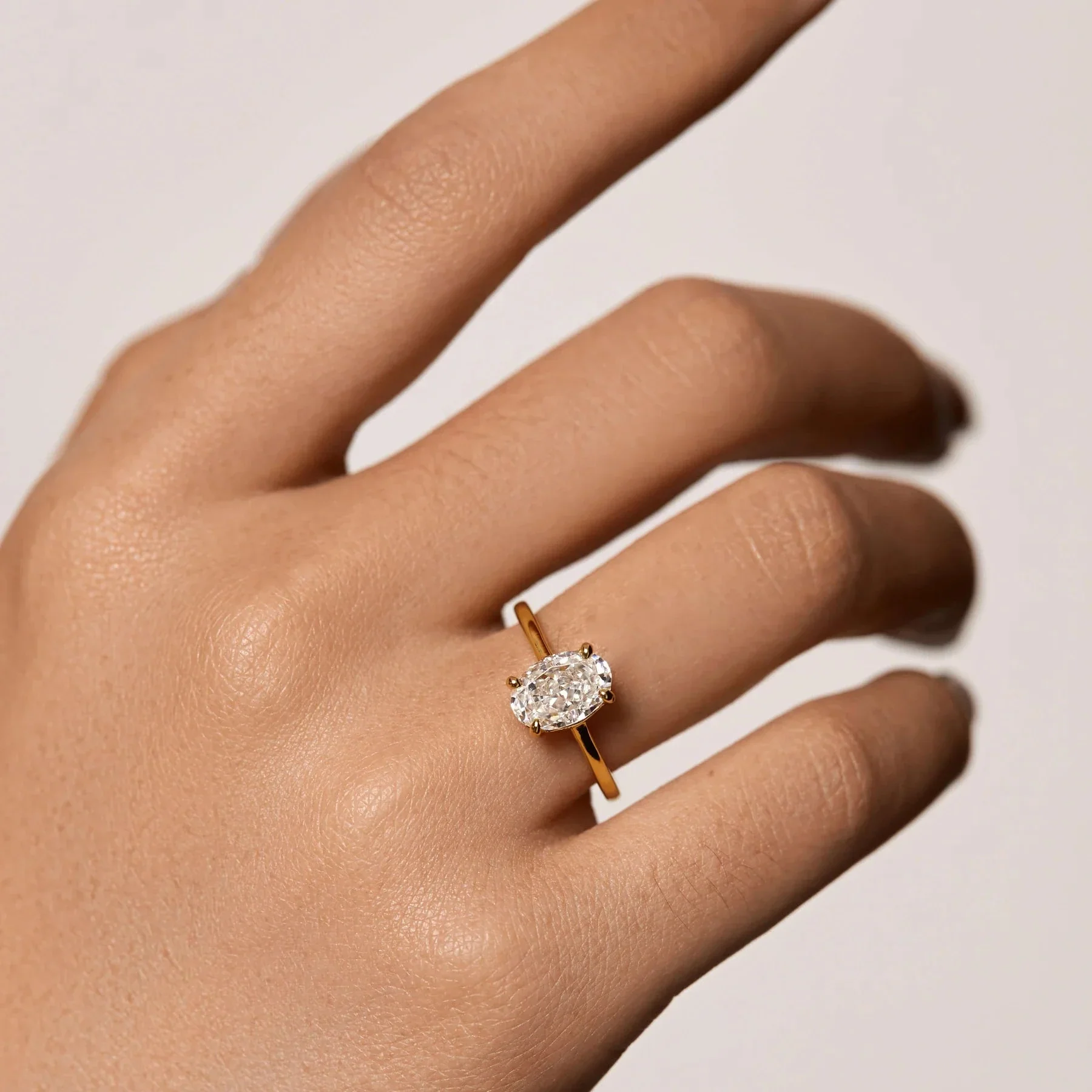 Renee Oval Solitaire Ring - Image 8