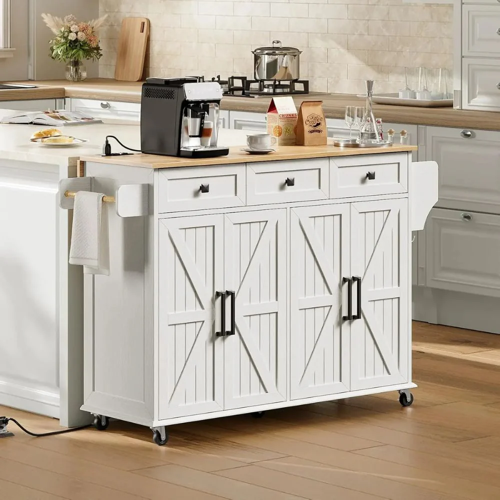 Wood Countertop and Coffee Station Setup - Image 3