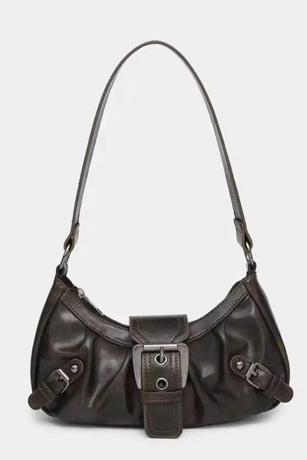 Sage Buckle Shoulder Bag - Image 10