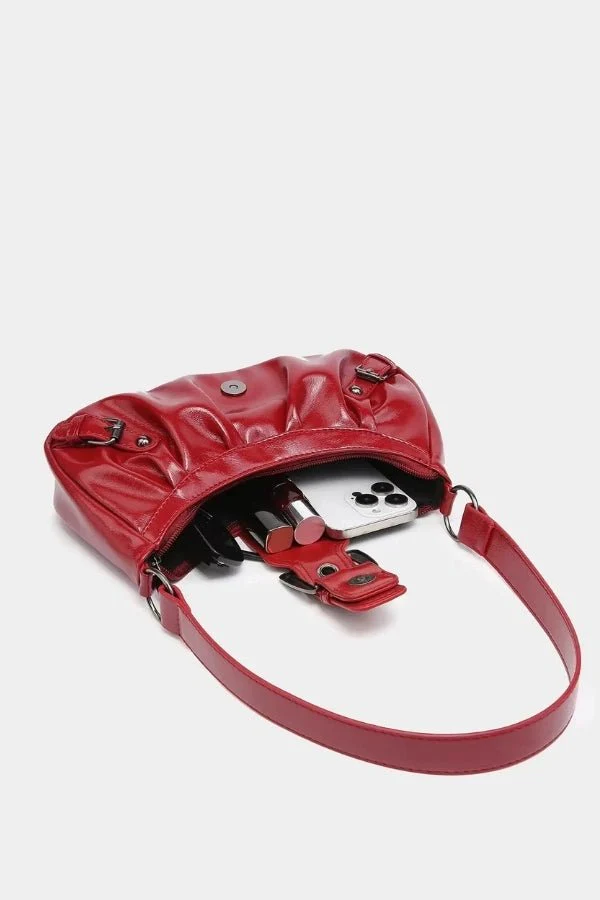 Sage Buckle Shoulder Bag - Image 5