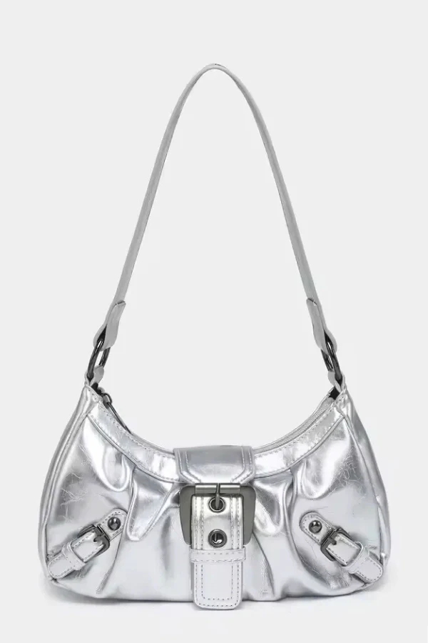Sage Buckle Shoulder Bag - Image 6