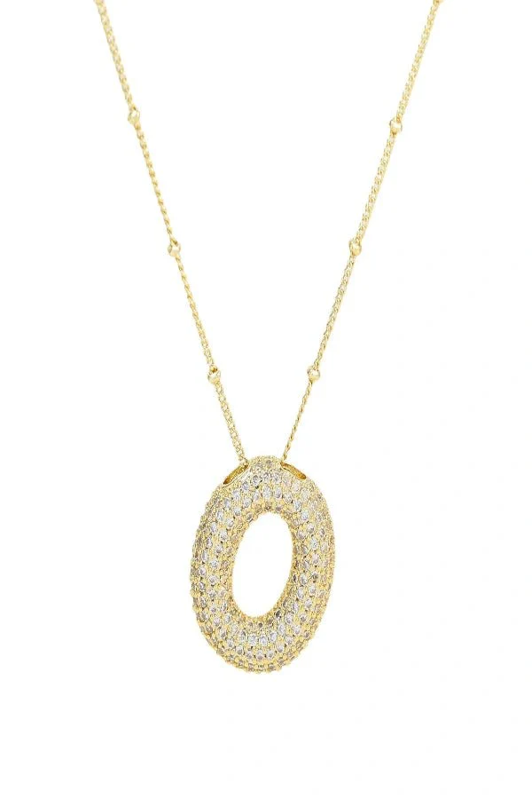 Savannah Diamond Bubble Letter Necklace - Image 15