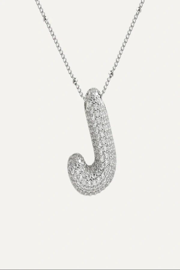 Savannah Diamond Bubble Letter Necklace - Image 36