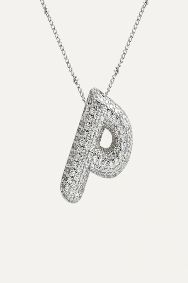 Savannah Diamond Bubble Letter Necklace - Image 42