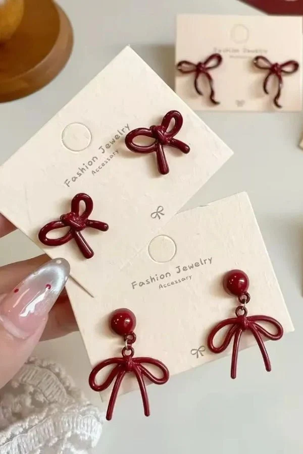 Scarlett Red Earrings - Image 8