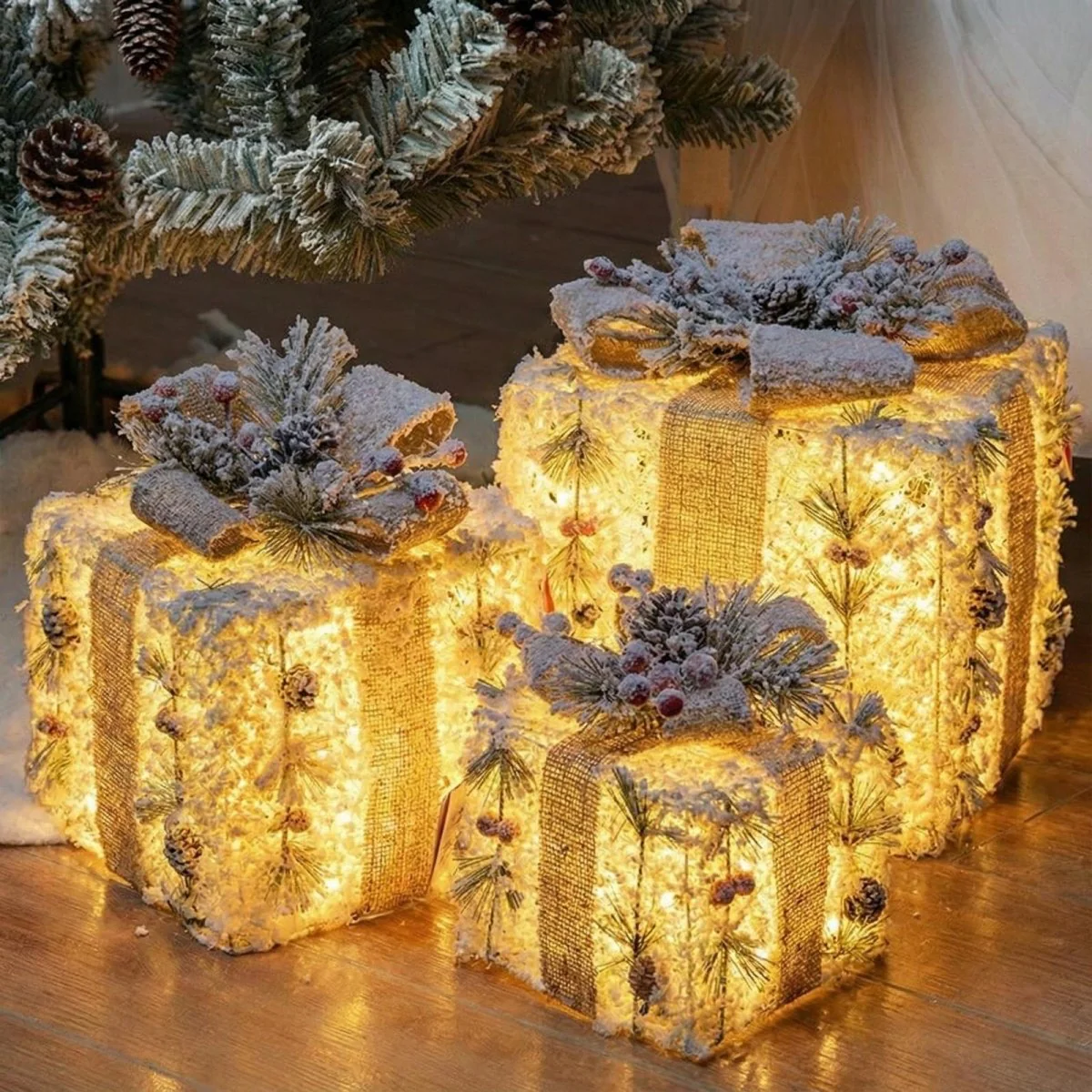 Holidays Frost Gift Box Decor - Image 3