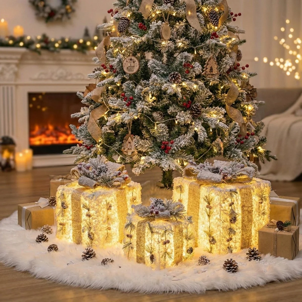 Holidays Frost Gift Box Decor - Image 4