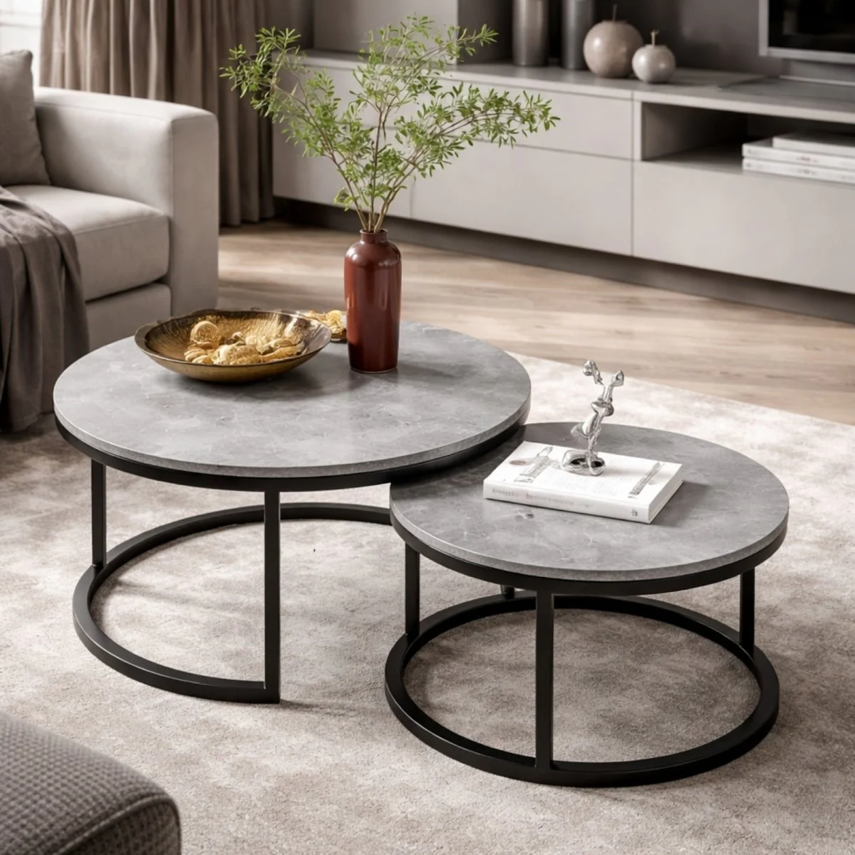 The Kinsley Nesting Duo | Sintered Stone Industrial-Luxe