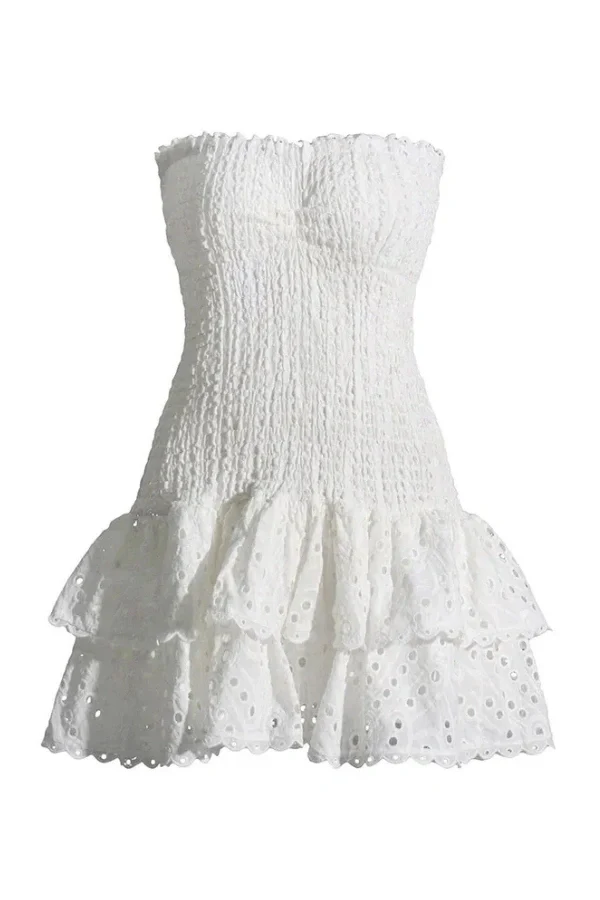 Starla Strapless Summer Mini Dress - Image 15
