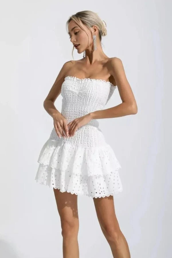 Starla Strapless Summer Mini Dress - Image 18