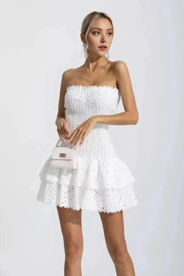 Starla Strapless Summer Mini Dress - Image 20