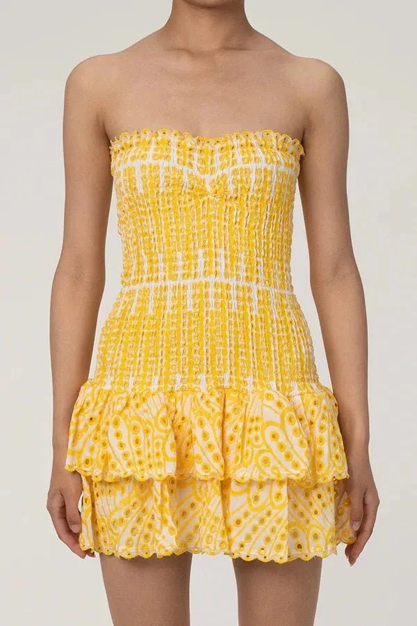 Starla Strapless Summer Mini Dress - Image 8