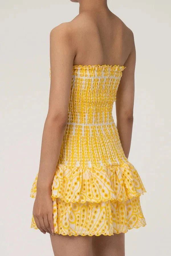 Starla Strapless Summer Mini Dress - Image 9