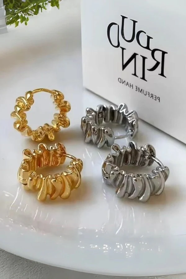 Stella Sculpted Hoops - Image 8