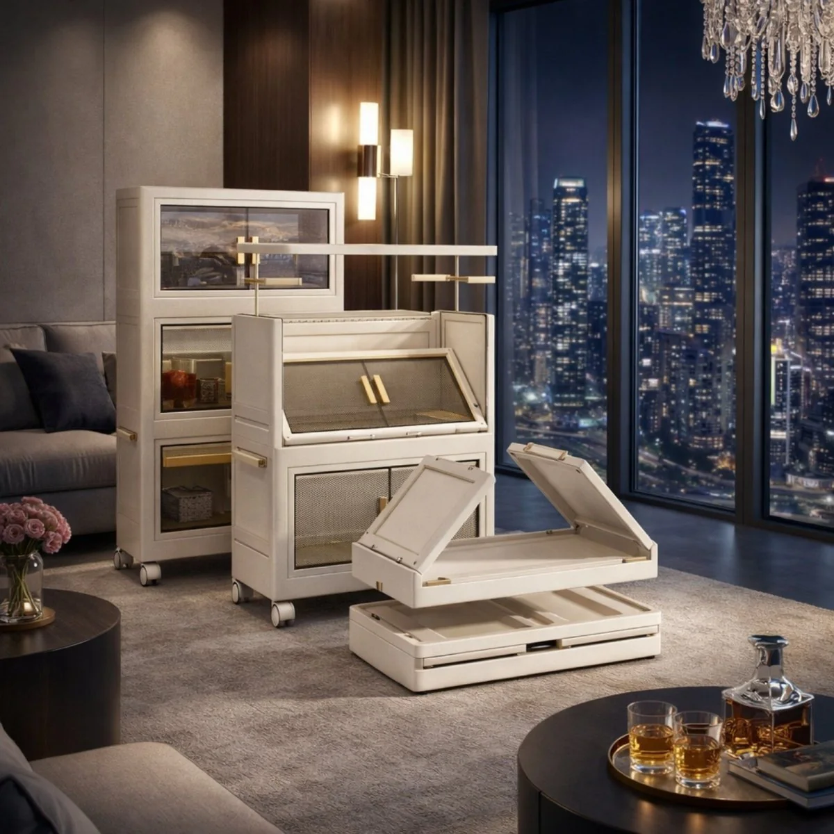 The Haven Rolling Cabinet | Fluted Modular Storage Sanctuary - Image 6