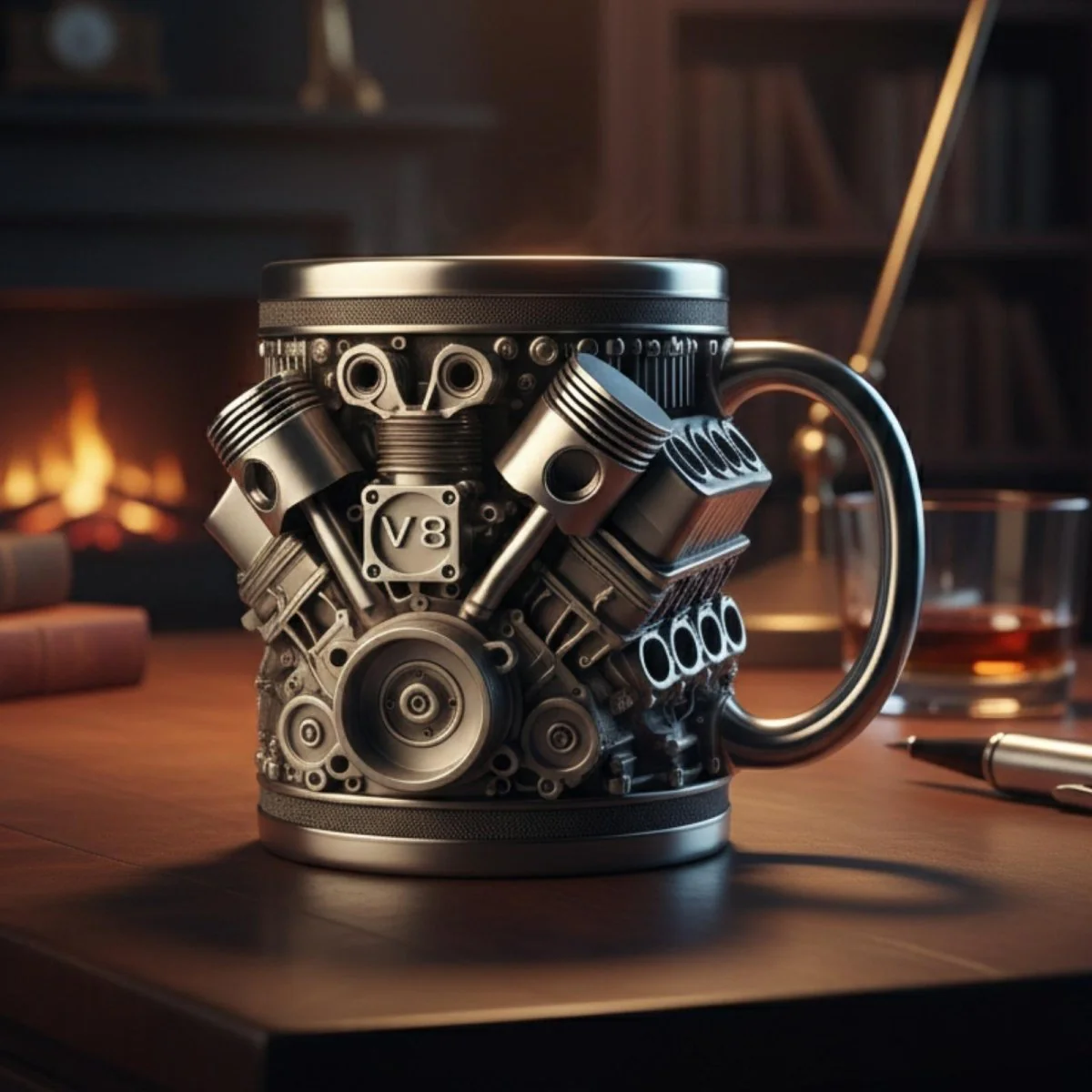 V8 Engine Mug