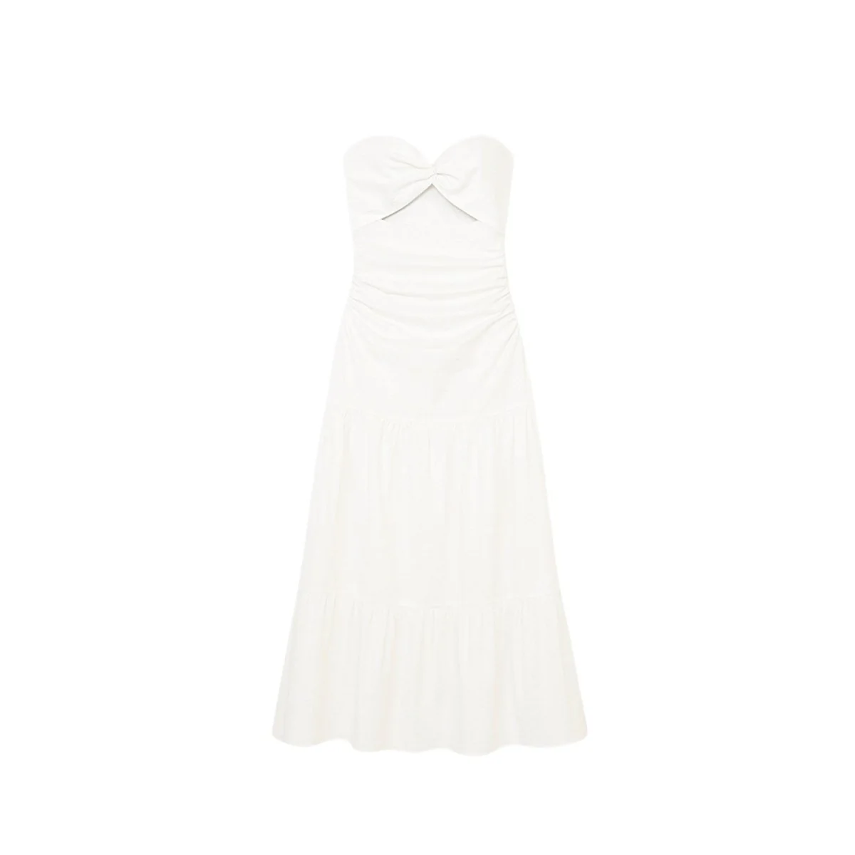 Linda Breasted Hollowed Maxi Dress - Image 4
