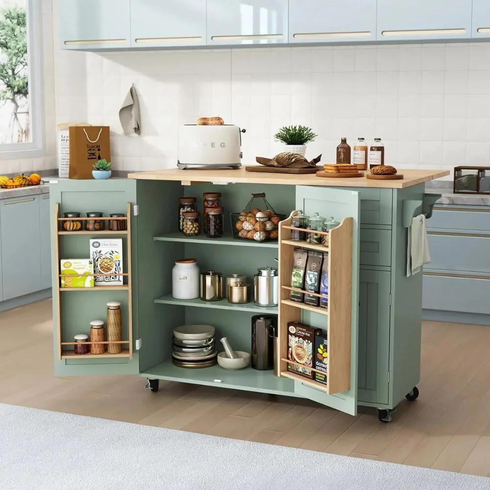 Wooden Countertop and Storage Drawers - Image 3