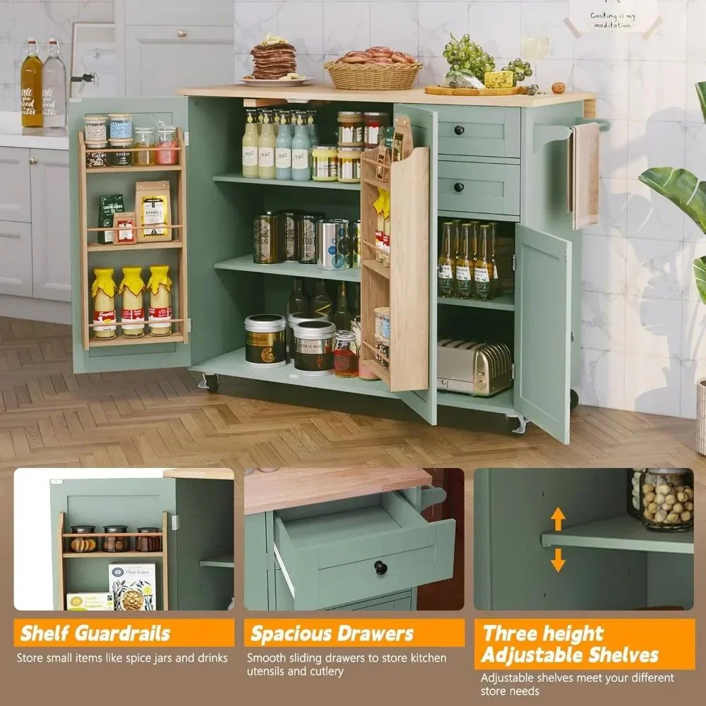 Wooden Countertop and Storage Drawers - Image 5